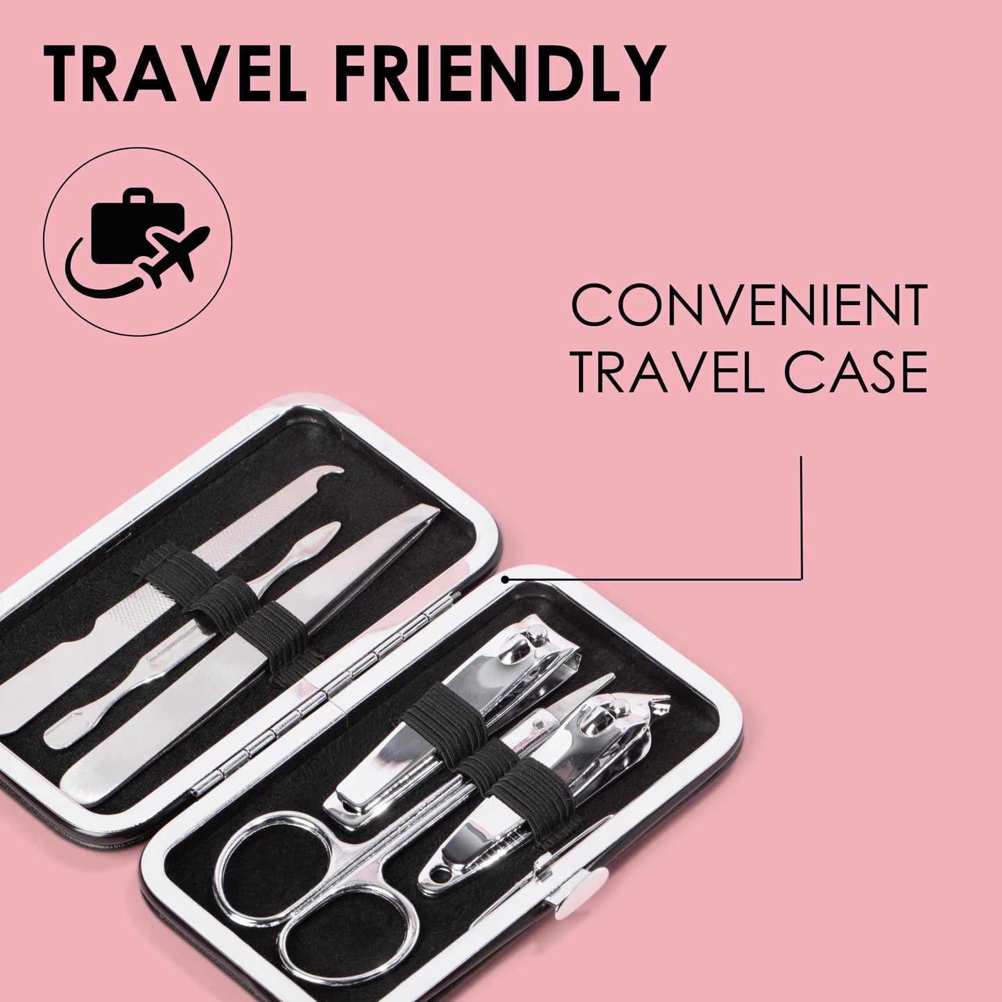 Travel Manicure Kit – 6-Piece Nail Tool Set