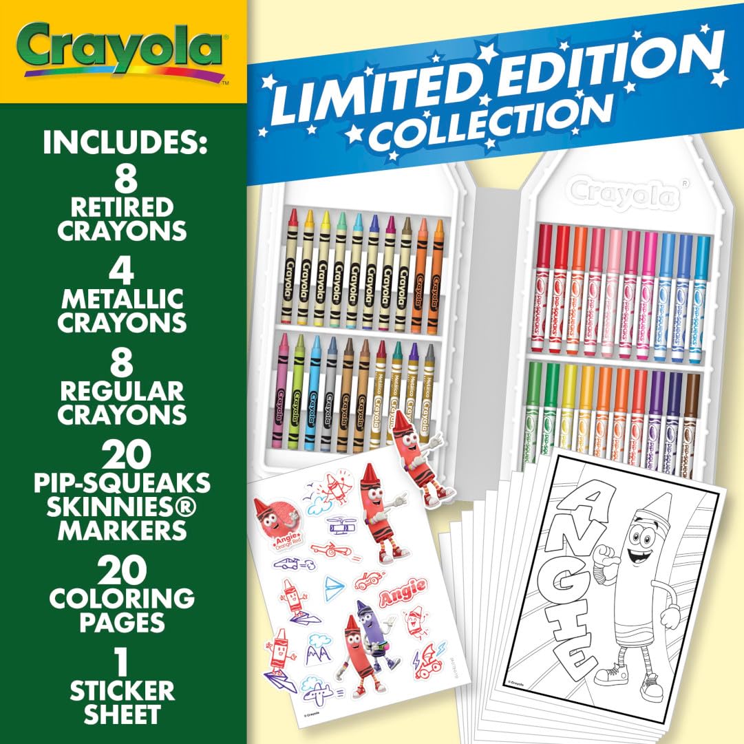 Crayola Coloring Set with Limited Edition Red Art Case, Limited Edition Crayons, 50+ Pieces