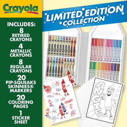Crayola Coloring Set with Limited Edition Red Art Case, Limited Edition Crayons, 50+ Pieces