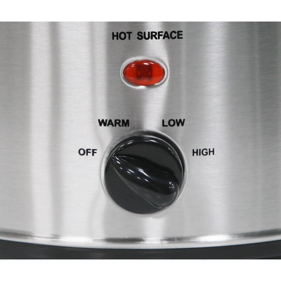 Elite Platinum 8.5-Quart Stainless Steel Round Slow Cooker *Open & Damaged Box All Pieces Intact*