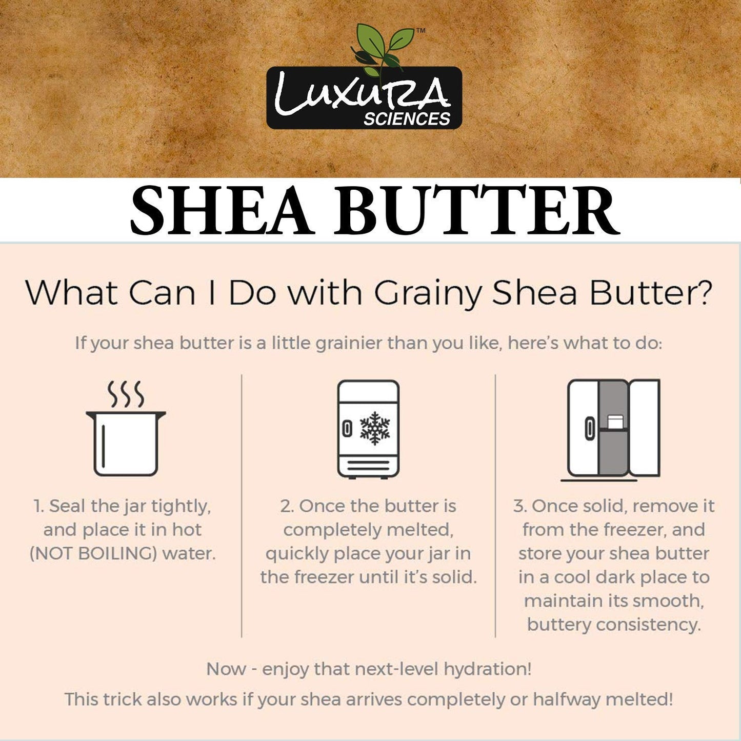 Luxura Sciences African Shea Butter  7.05 Oz (200g)