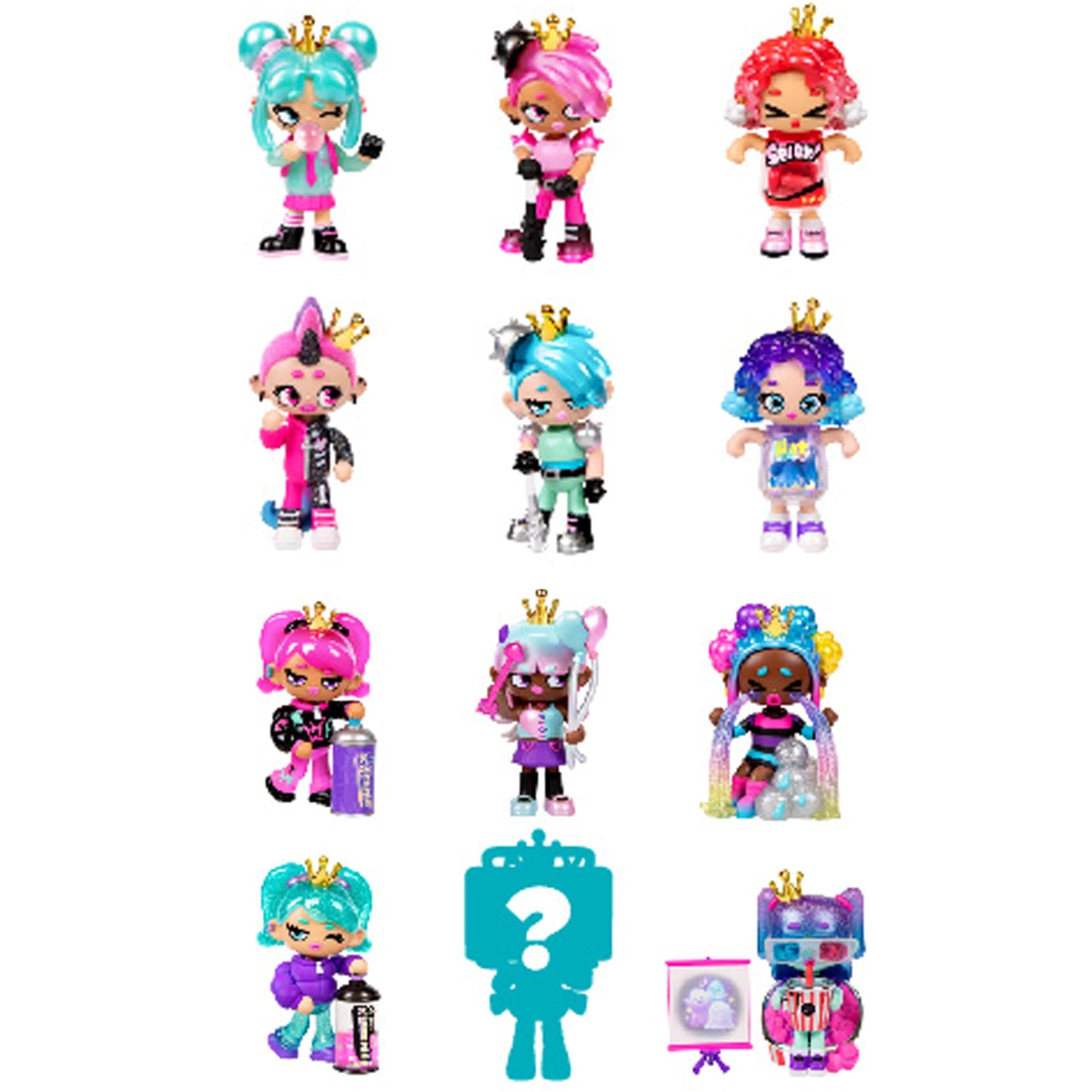 XOX KWEENIE Fearless Kweens Series Premium Figurine and Display Case