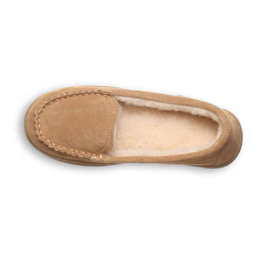 Women's 6 M Bearpaw Angel Plush Lined Moccasin Slippers
