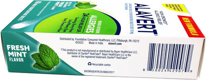 Alavert Allergy 24 Hour Relief, Fresh Mint Flavor, Orally Disintegrating Allergy Tablets, Non-drowsy Antihistamine, Loratadine 10mg, 60 Count *Exp 2/27*