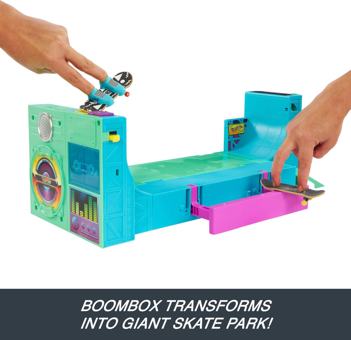 Hot Wheels Skate Boombox Skate Park Playset