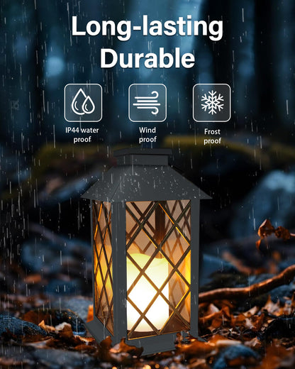 Solar Lanterns Outdoor Waterproof, 14 Inch