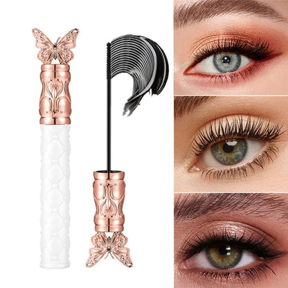 2Pcs Filterseed Mascara Fine Brush Black Mascara, Waterproof For Tiny and Lower Eyelashes