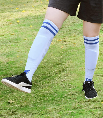 Shin Guards Soccer Youth(3 Pairs Socks + 1 Pair Shin Guard) (SIZE: Small)