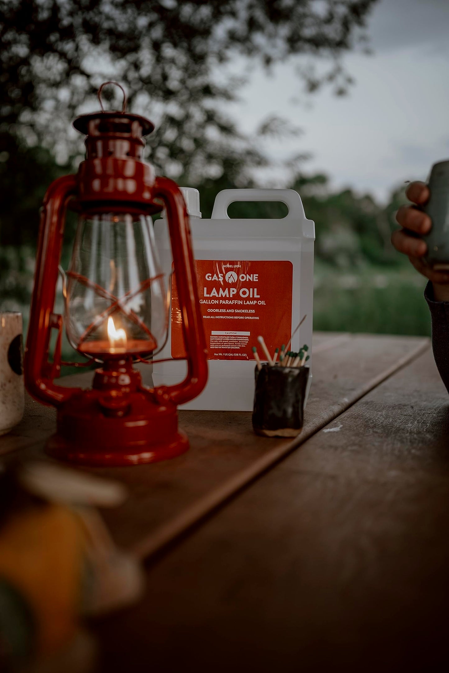 GasOne Liquid Paraffin Lamp Oil – 1 Gallon (128oz)