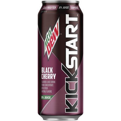 Mountain Dew Kickstart Energy Drink, Black Cherry, 16 oz