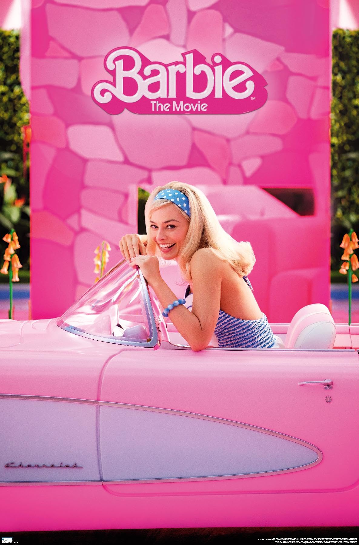 Mattel Barbie The Movie Car Wall Poster 34 x 22.4 In