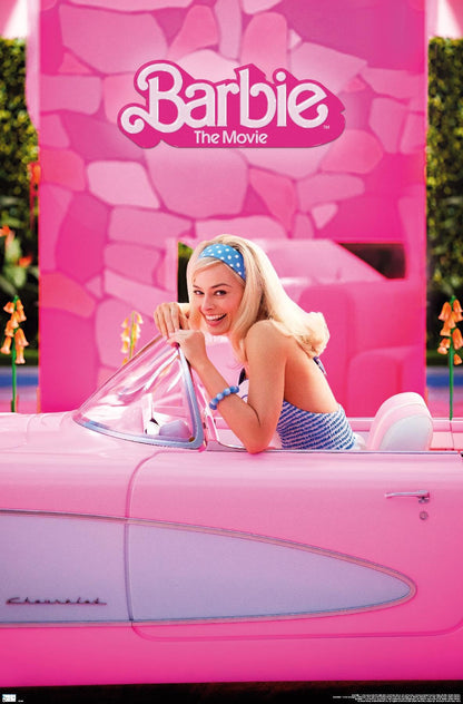 Mattel Barbie The Movie Car Wall Poster 34 x 22.4 In