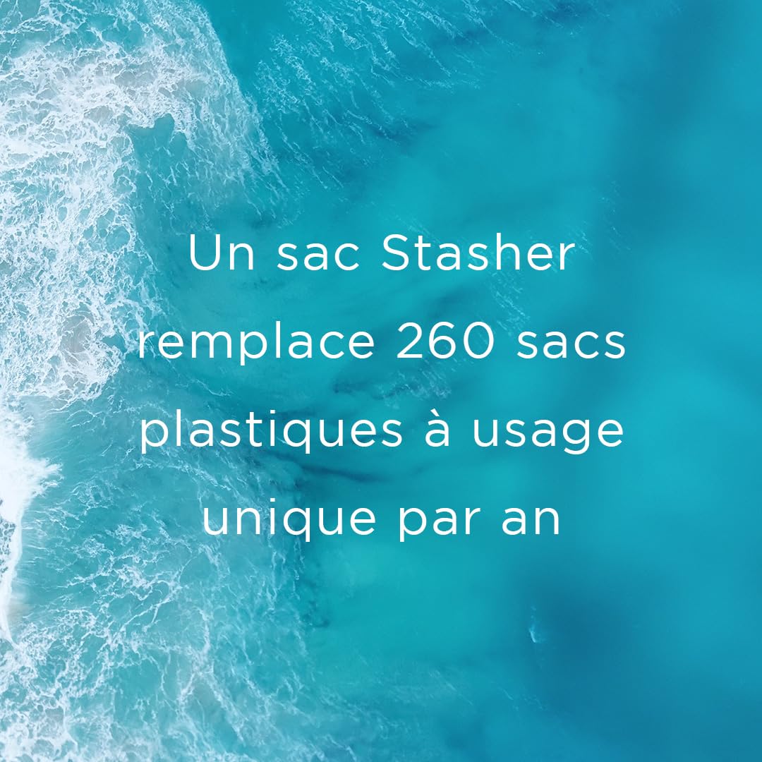 Stasher Aqua Silicone 15 Ounce Reusable Bag