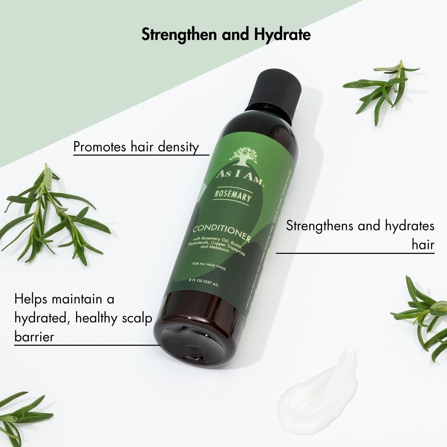 As I Am Rosemary Conditioner 8 oz