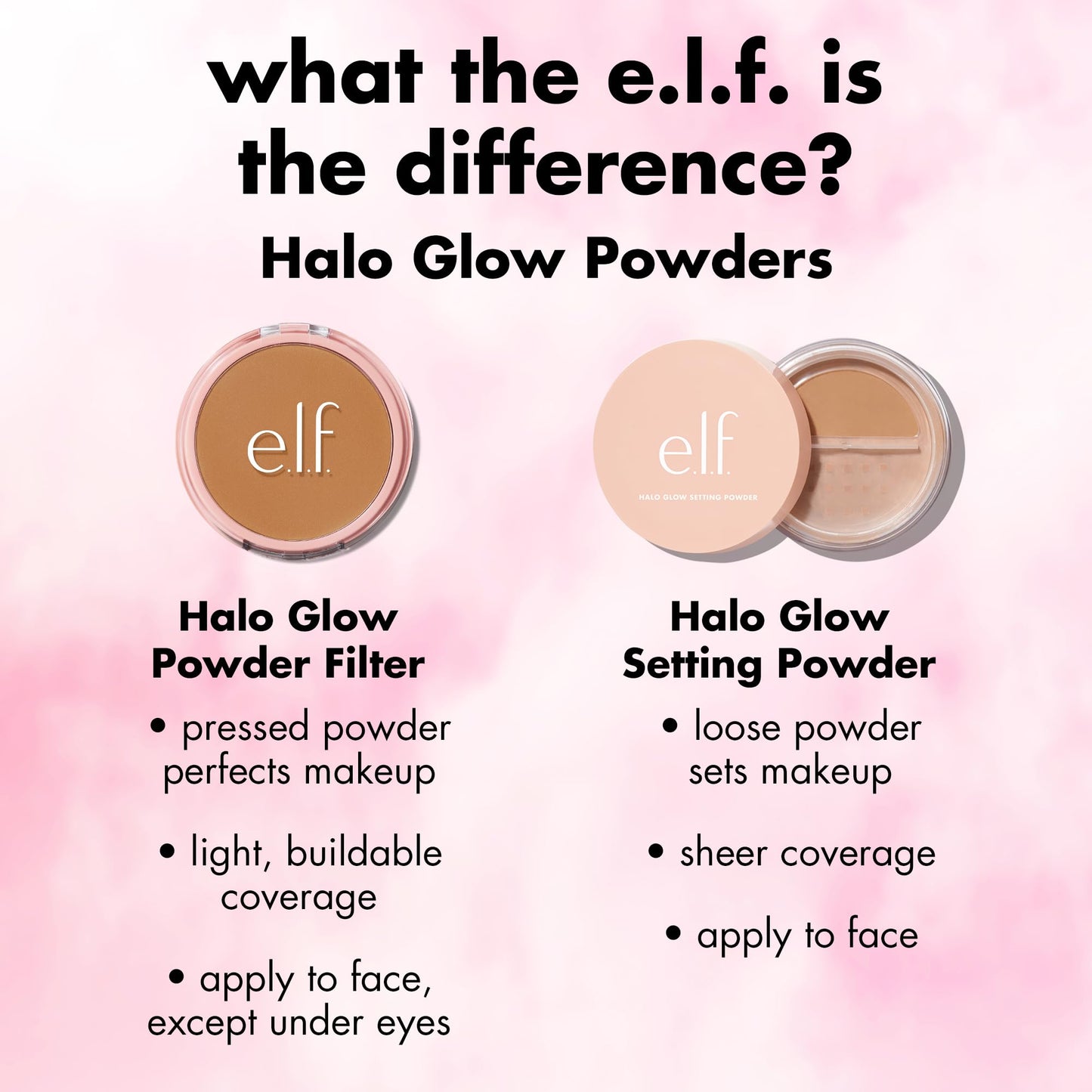 e.l.f. Halo Glow Powder Filter, Fair Warm
