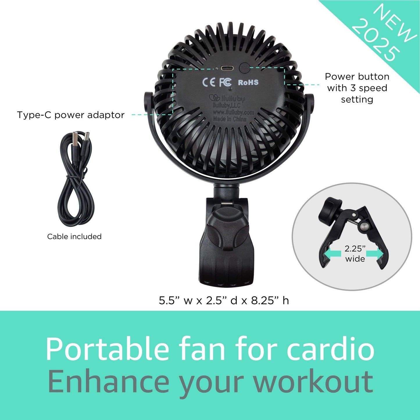 OEO Fan Compatible with Peloton Bike