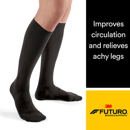 FUTURO Dress Socks for Men, Medium, Black