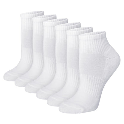 Hanes Women's Moves Ankle Socks, Performance Socks for Women, X-Temp, Cushioned with Arch Support, 6-Packs