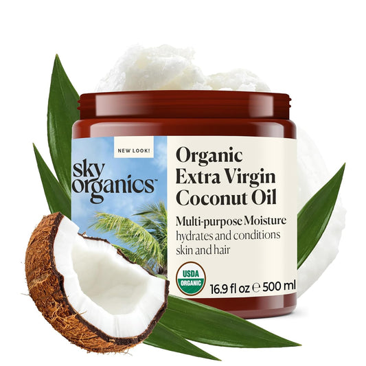 Sky Organics - Multipurpose Organic Coconut Oil for Skin & Hair, 16.9 oz
