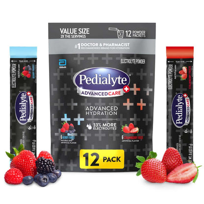 Pedialyte AdvancedCare Plus Electrolyte Powder 12