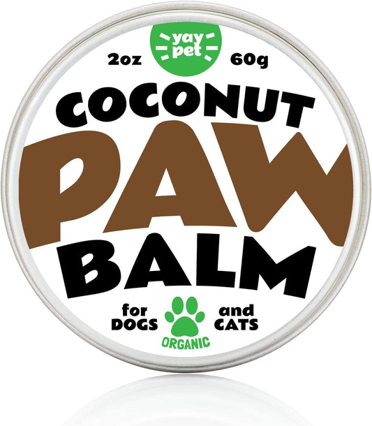 Dog Paw Balm Soother & Moisturizer 2 oz with Natural Shea Butter Coconut Oil Beeswax Heals and Repairs Cracked Dog Paws Snout & Elbows Snow & Dry Weather Protection Ointment Safe Invisible Barrier