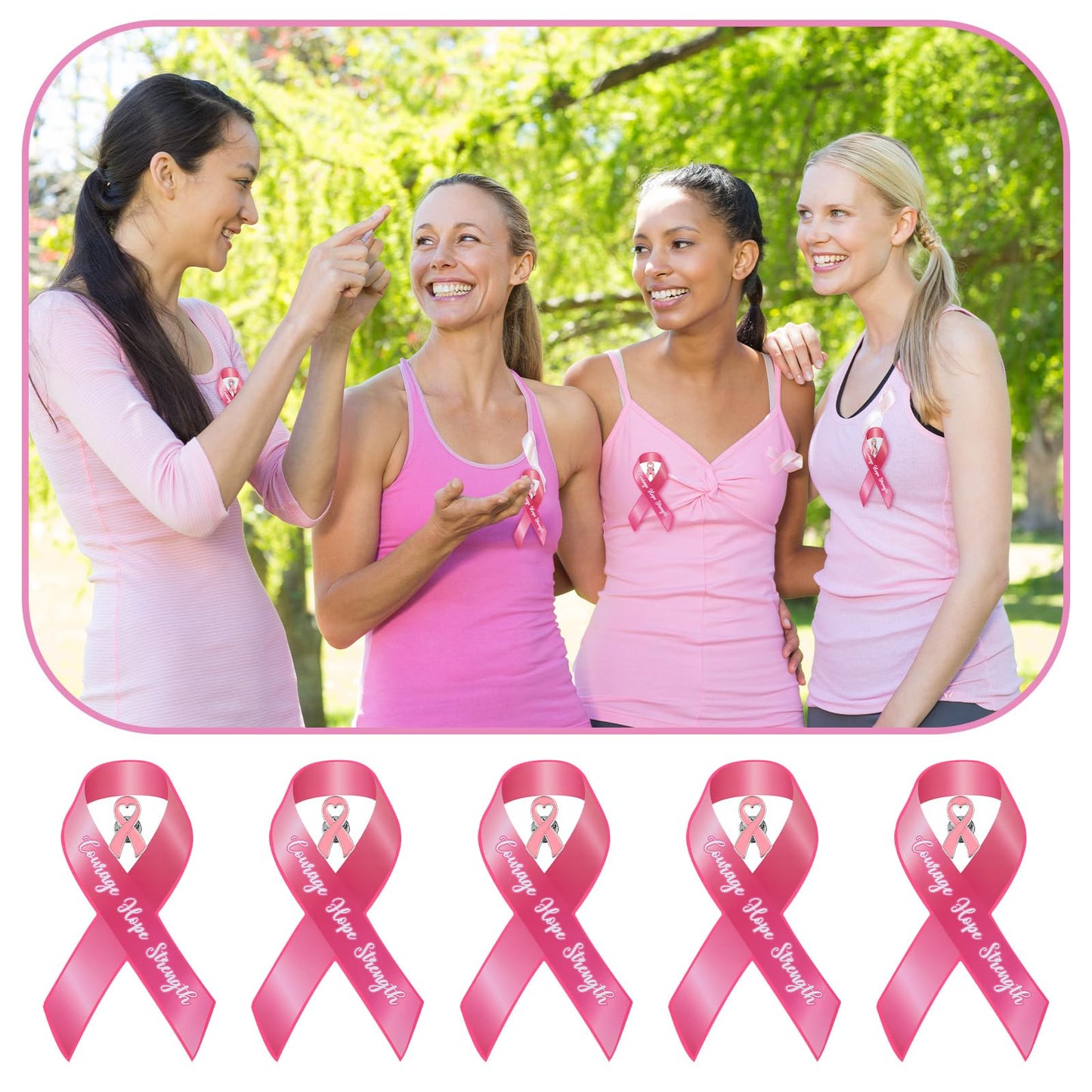72 Pcs Breast Cancer Awareness Set