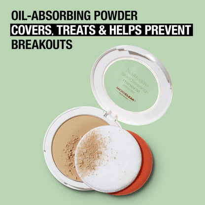Neutrogena SkinClearing Pressed Mineral Powder, Buff 30, 0.38 oz