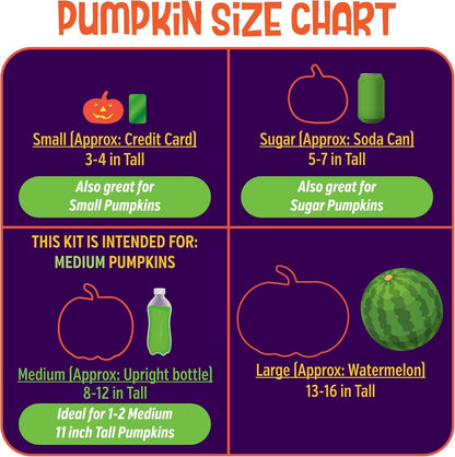 Pumpkin Masters My First Pumpkin Paint & Sticker Kit - Safe, No-Carve Decorating Set for Kids with Paints, Stickers, and Clean-Up Mat