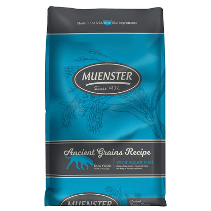 Muenster Ancient Grains Ocean Fish Dog Food 22lb (Best By 09/10/2026)