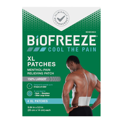 Biofreeze XL Pain Relief Patches 4ct