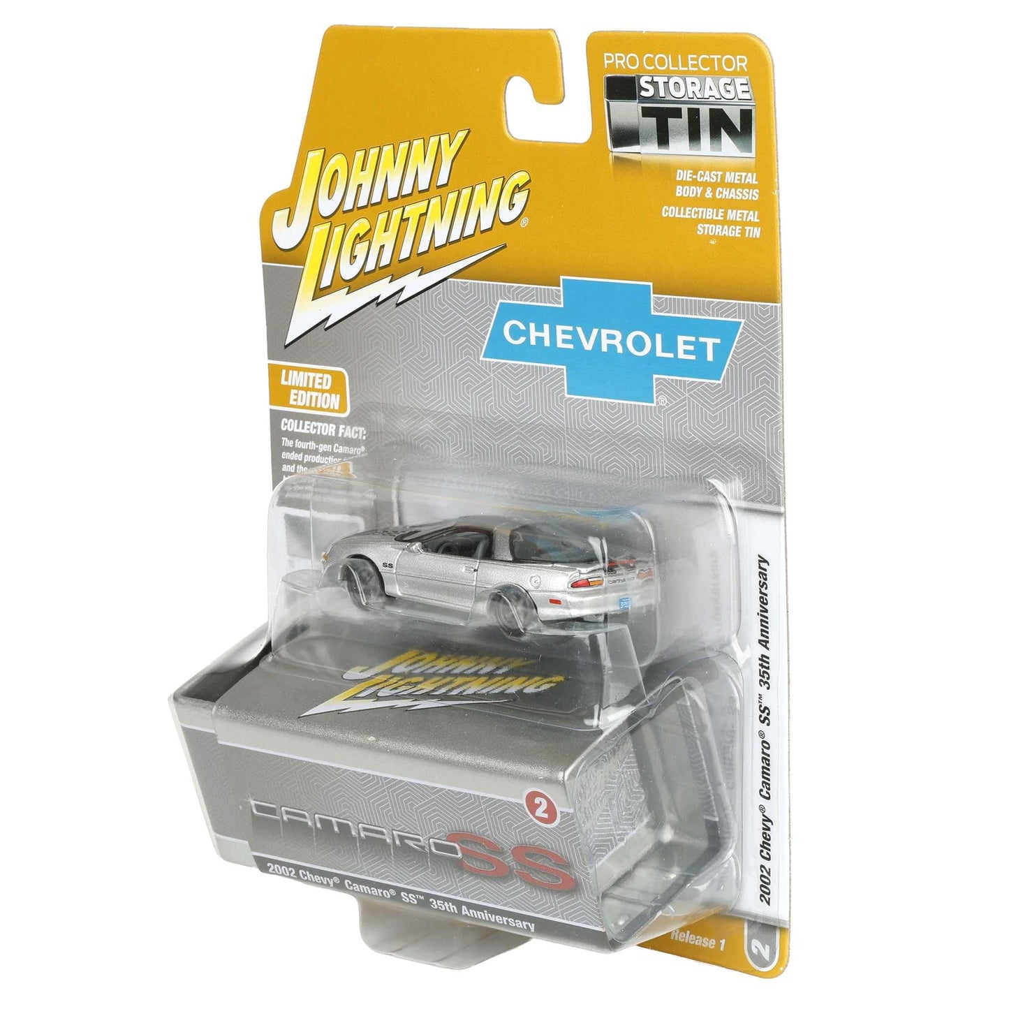 2002 Chevy Camaro SS Diecast with Collector Tin
