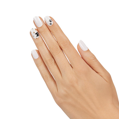 Dashing Diva Gloss Nail Strips - Tangled Up | UV Free, Chip Resistant, Long Lasting Gel Nail Stickers | Contains 32 Nail Wraps, 1 Prep Pad, 1 Nail File