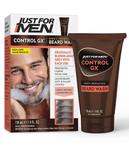 Just for Men, Controlgx Grey Reducing Beard Wash, 4 Oz