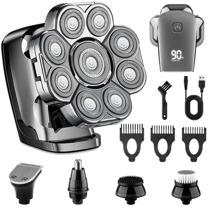 9D Head Shaver for Bald Men, 5-in-1 Electric Razor