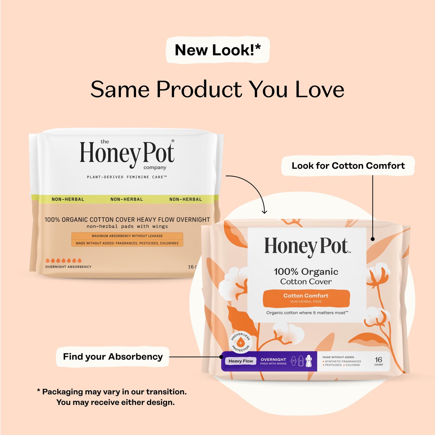 The Honey Pot Company - Pads - 16 ct