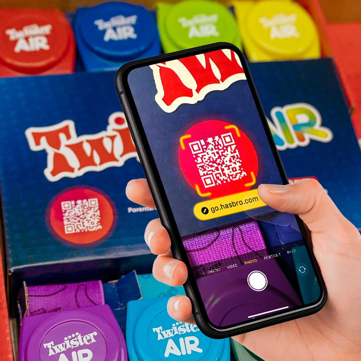 Hasbro Twister Air AR Game with Bands