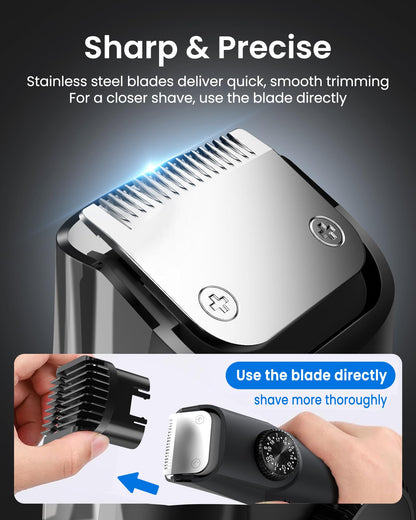 FERRISA Vacuum Beard & Mustache Trimmer