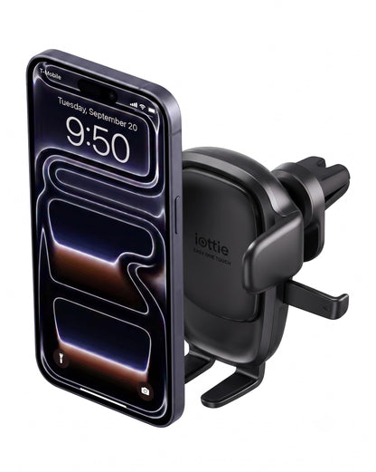 IOttie Easy One Touch 6 Air Vent & Flush Mount - Black: Adjustable Mobile Phone Holder