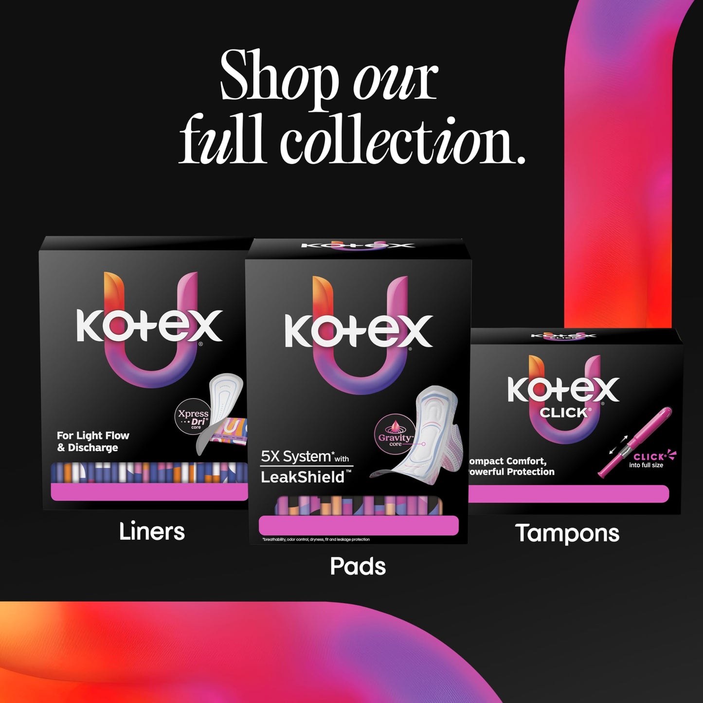 Kotex , Heavy Absorbency, 46 Count (Packaging May Vary)