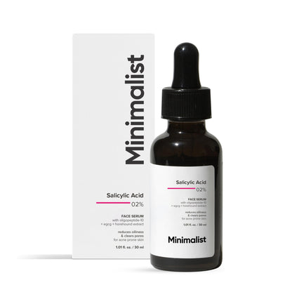 Minimalist Salicylic Acid 02% Face Serum in Clear | Size: 30ml