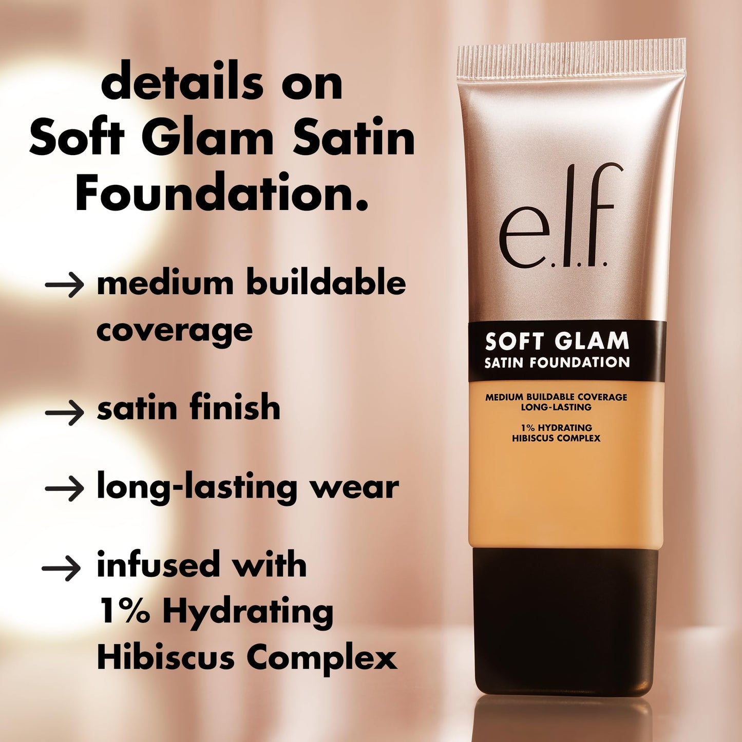 E.l.f. Soft Glam Satin Foundation 12 Fair Warm