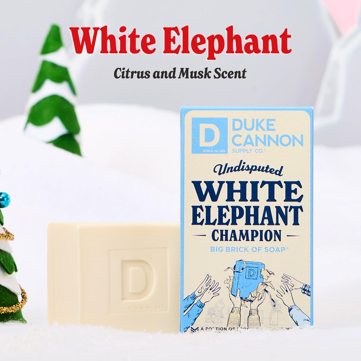 Duke Cannon White Elephant Bar Soap 10 oz