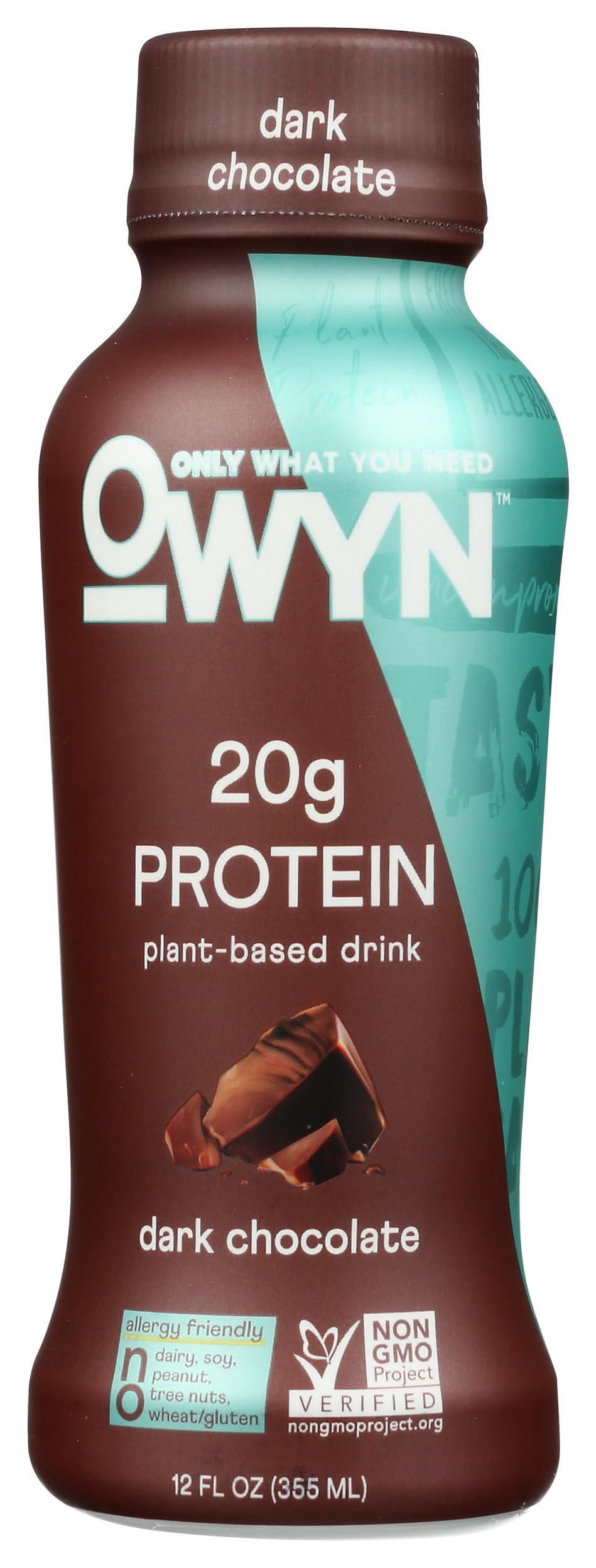 OWYN Dark Chocolate Plant-Based Protein Shake 12 oz (BB Mar 18 2027)