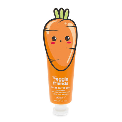MAD Beauty Veggie Friends Carrot Hand Cream | Carrot Extract & Shea Butter | Soothing and Moisturizing | Aloe Vera Fragrance | Cruelty-Free *Damaged Box*