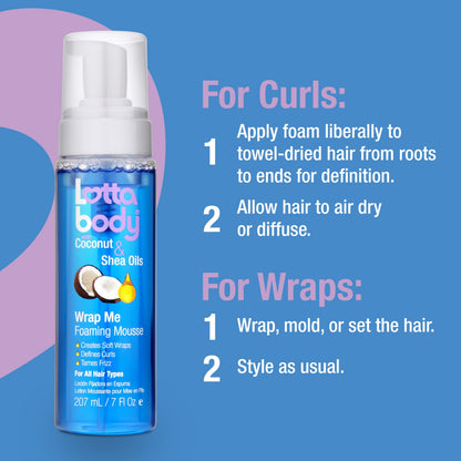 Lottabody Wrap Me Foaming Mousse 7 oz