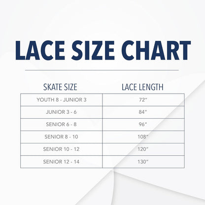 Howies Hockey Skate Laces - Waxed - 108 Inch - White & Blue