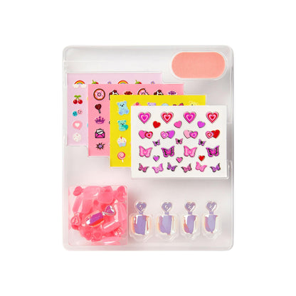 Impress Mini Press on Nail Artist Kit for Kids Wannabe U Squoval 26 Press on Nails