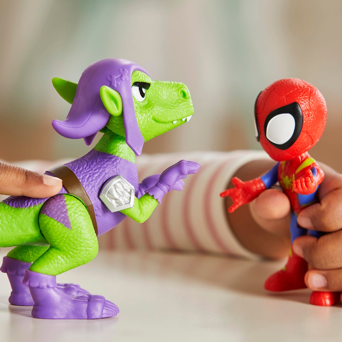 Marvel Spidey Dino-Webs Spidey & Goblin Raptor Figure Set