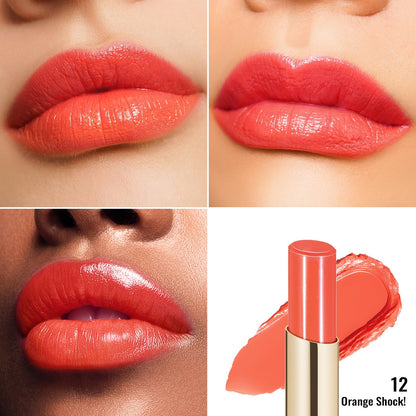 Oulac Moisturizing Lipstick, Orange Red G12, 0.07 oz
