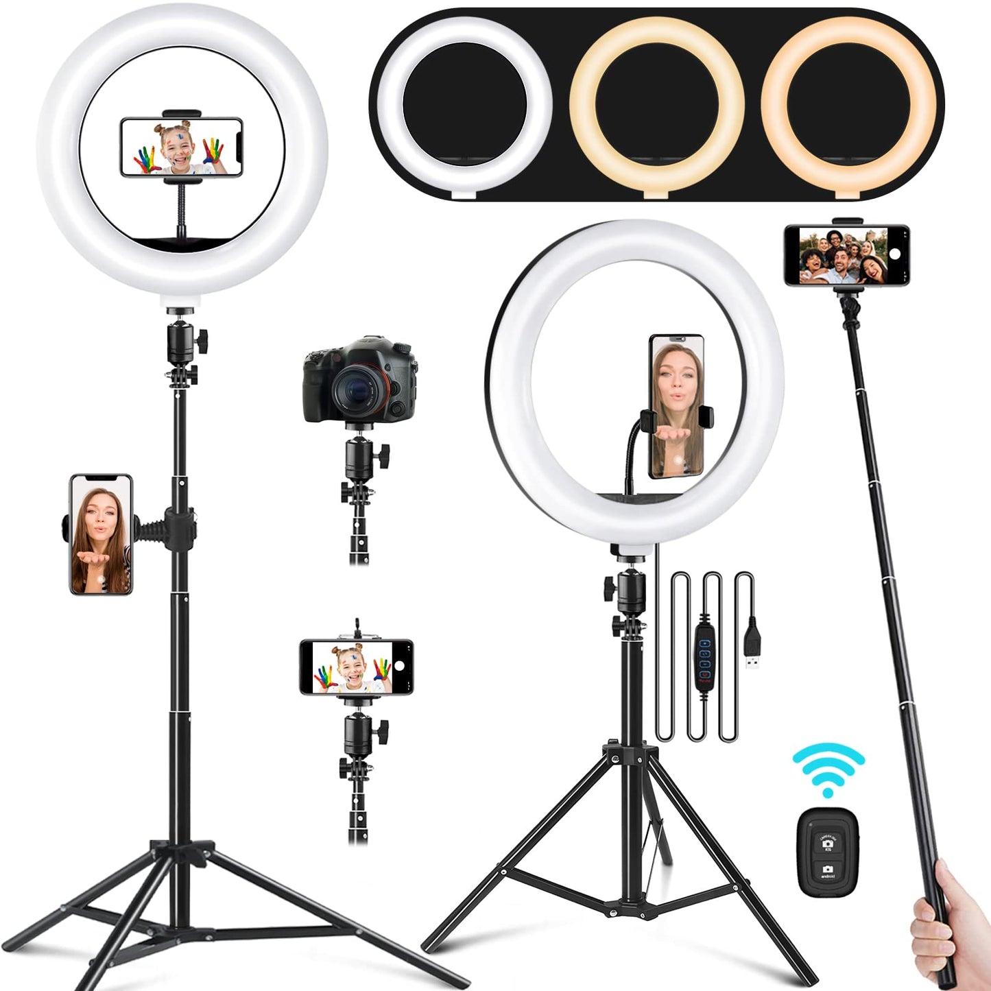10.2" Ring Light Kit - Adjustable Tripod Stand